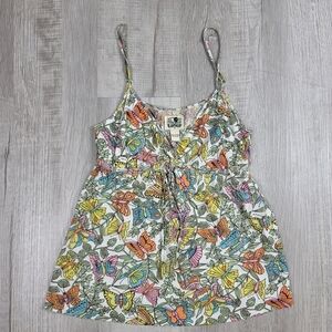 Lucky Brand Floral Butterfly Tank Top